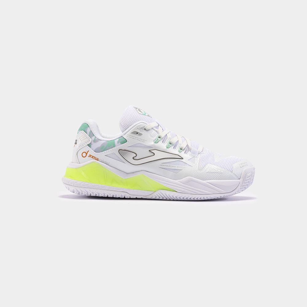 236-1 ZAPATILLAS JOMA SPIN LADY 2402 WHITE GREEN - Imagen 1
